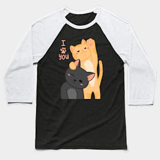 COUPLE CAT Baseball T-Shirt